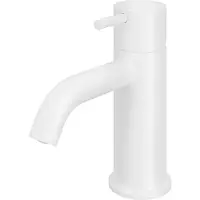 Hotbath Cobber CB003C Wastafelkraan - Mat Wit - Zonder Waste - Messing - Kranen, Wastafelkranen, Opbouw Wastafelkranen - 8718924072318
