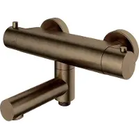Hotbath Cobber B020 badthermostaat met draaibare uitloop verouderd messing