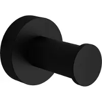 Hotbath Cobber CBA03 Haak - Mat Zwart - Messing - Accessoires - Handdoekhouders - Handdoekhaken - 8718924077085