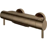 Hotbath Cobber Thermostatische Badmengkraan Cascade Uitloop Verouderd Messing B021