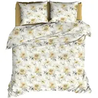 Satin d'or Dekbedovertrek Rafaella Geel Satijn-200 x 200 / 220 cm | 2-Persoons