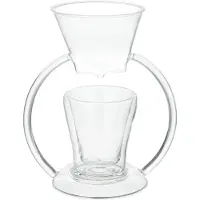 Leonardo cafetière, glas, handmade, »Duo«
