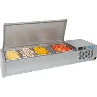 Saro Opzetkoelvitrine Saro, 6x 1/3 GN, 140 cm (B), 230V/150W