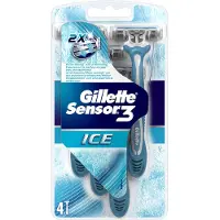 Gillette Sensor3 Ice - 4 Stuks - Wegwerpscheermesjes