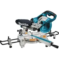 Makita DLS714NPT2 | LXT accu radiaal afkortzaag 2x18V 190mm in doos (2x 5.0Ah accu + DC18RD duolader) - DLS714NPT2