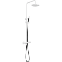 Hotbath Cobber SDS9WH thermostatische opbouw doucheset met 30cm hoofddouche wit mat