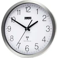 Balance Wandklok 30cm Zendergestuurd Zwart zwart Metaal Balance Klok