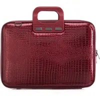 Bombata Shiny Cocco 15 inch Laptoptas - Dames - 15,6 - Glimmende Krokoprint - Rood