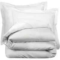 De Witte Lietaer Dekbedovertrek Bumblebee White Silver Percal-240 x 200 / 220 cm | Lits-Jumeaux