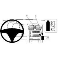 Brodit ProClip houder geschikt voor Chevrolet Corvette 2008-2013 Angled mount
