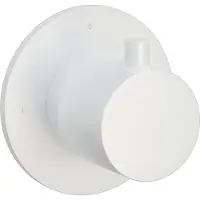 Hotbath Cobber CB010HEXT afbouwdeel inbouw stopkraan warm mat wit