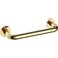 Hotbath Cobber CBA16 Badgreep Gepolijst Messing - Recht - Accessoires - Sanitaire Veiligheid - Wandgrepen & Wandsteunen - 8718924078679