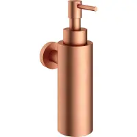 Hotbath Cobber CBA09 Zeepdispenser Wandmodel - Geborsteld Koper - Accessoires - Zeep Accessoires - Zeepdispensers - 8718924077788