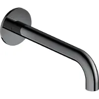 Hotbath Cobber Uitloop 18cm Zwart Chroom CB095
