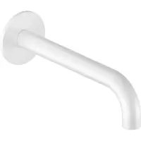 Hotbath Cobber CB095 Universele Uitloop - 18cm - Mat Wit - Messing - Kranen, Badkranen, Baduitlopen - 8718924076293