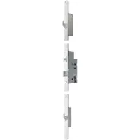 Nemef 5040 Veiligheidsmeerpuntssluiting | cilinderbediend | SKG*** | DM55mm | PC72mm | voorplaat staal verzinkt 20x1772mm afgerond| DR 1+3/2+4 - A000308694