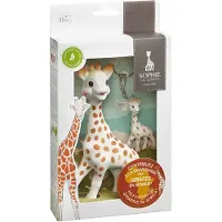 Sophie La Girafe Save the Giraffes Cadeauset - & sleutelhanger - 100% Natuurlijk rubber - 2-Delig