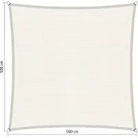 Shadow Comfort vierkant 5x5m Arctic White