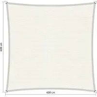 Shadow Comfort vierkant 6x6m Arctic White