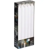 Spaas Candles 40x Witte Dinerkaarsen 24 Cm 8 Branduren - Geurloze Kaarsen -