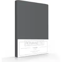 Romanette Kussenslopen Antraciet (Katoen) (set van 2)