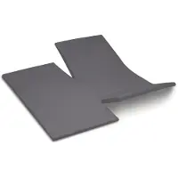 Cinderella - Topper Hoeslaken met dubbele split - Jersey - 180x200/210 cm - Antraciet