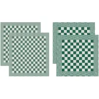 DDDDD Combiset Barbeque Green 2 Keukendoeken + 2 Theedoeken-60 x 65 cm