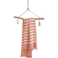 Walra Fouta Fouta Sunny Stripes - 100x180 - 100% Katoen - Terra