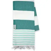 The One Towelling Hamamdoek Marine Petrol/Mint