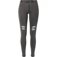 Urban Classics Leggings zwart gemêleerd