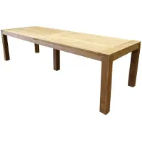 AVH-Collectie Krista dining tuintafel 400x110xH77,5 cm - poten 12 cm teak
