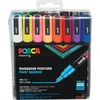Posca PC-3M verfmarkerset warm (0,9 - 1,3 mm rond) 16 stuks