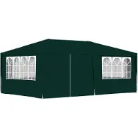 vidaXL Partytent met zijwanden professioneel 90 g/m² 4x6 m groen