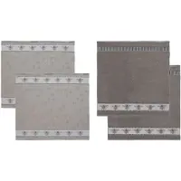 DDDDD Keukendoeken En Theedoeken Set Honey Grey (2+2 stuks)
