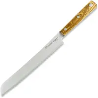 Due Cigni Hakucho pankiri/ broodmes 21 cm, olijfhout