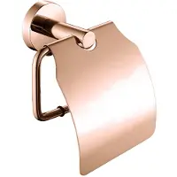 Guido Gusto Wc-rolhouder mat rosé goud Rond met klep