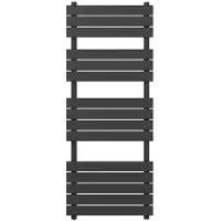 Guido Gusto Designradiator Ella 150x60cm mat grijs 878W zij aansluiting