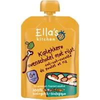 Ella's Kitchen Biologisch Maaltijdzakje 6+m Kiplekkere Ovenschotel Rijst 130 Gr