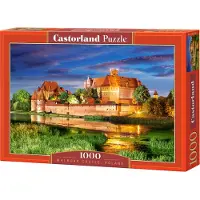 Castorland Malbork Castle Poland – Puzzel – 1.000 stukjes – Satijnen afwerking – Perfecte pasvorm – Europese kwaliteit