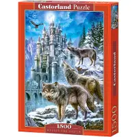 Castorland Wolves and Castle – Puzzel – 1.500 stukjes – Satijnen afwerking – Perfecte pasvorm – Europese kwaliteit