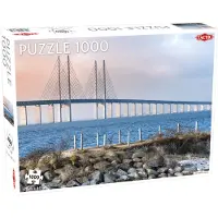 Tactic Öresund Bridge – Puzzel – 1000 stukjes – Iconische Verbinding tussen Landen – Strak en Rustgevend Ontwerp – Hoogwaardige Scandinavische Kwaliteit