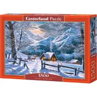 Castorland Snowy Morning – Puzzel – 1.500 stukjes – Satijnen afwerking – Perfecte pasvorm – Europese kwaliteit