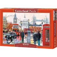 Castorland London Collage – Puzzel – 1.000 stukjes – Satijnen afwerking – Perfecte pasvorm – Europese kwaliteit
