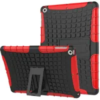 Peachy Survivor hoes standaard iPad 2017 2018 - Rood Zwart