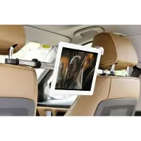 Peachy Universele iPad tablethouder voor in de auto hoofdsteunklem - 360 graden draaibaar Aluminium