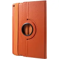 Peachy Bescherming 360 draai kunstleer hoes flip - iPad 2017 2018 - Oranje