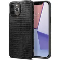 Spigen Liquid Air Mate voor iPhone 12 Pro Max Matzwart