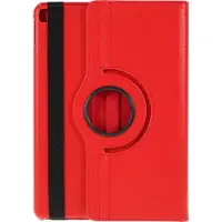 Peachy Litchi Textuur Lederen iPad 10.2 inch case met cover - Rood Bescherming Standaard