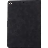 Peachy Bescherming 360 draai kunstleer hoes flip - iPad 2017 2018 - Zwart