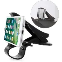 Peachy Universele Smartphone houder auto telefoon klem grip - iPhone Samsung - Zwart